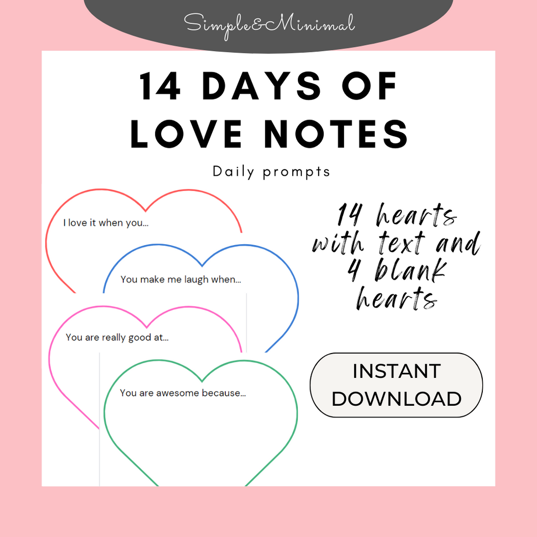 14 Days of Love Notes