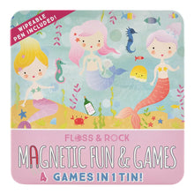 Load image into Gallery viewer, Mermaid Magnetic Fun &amp; Games Tin
