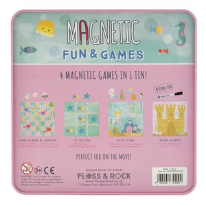 Mermaid Magnetic Fun & Games Tin